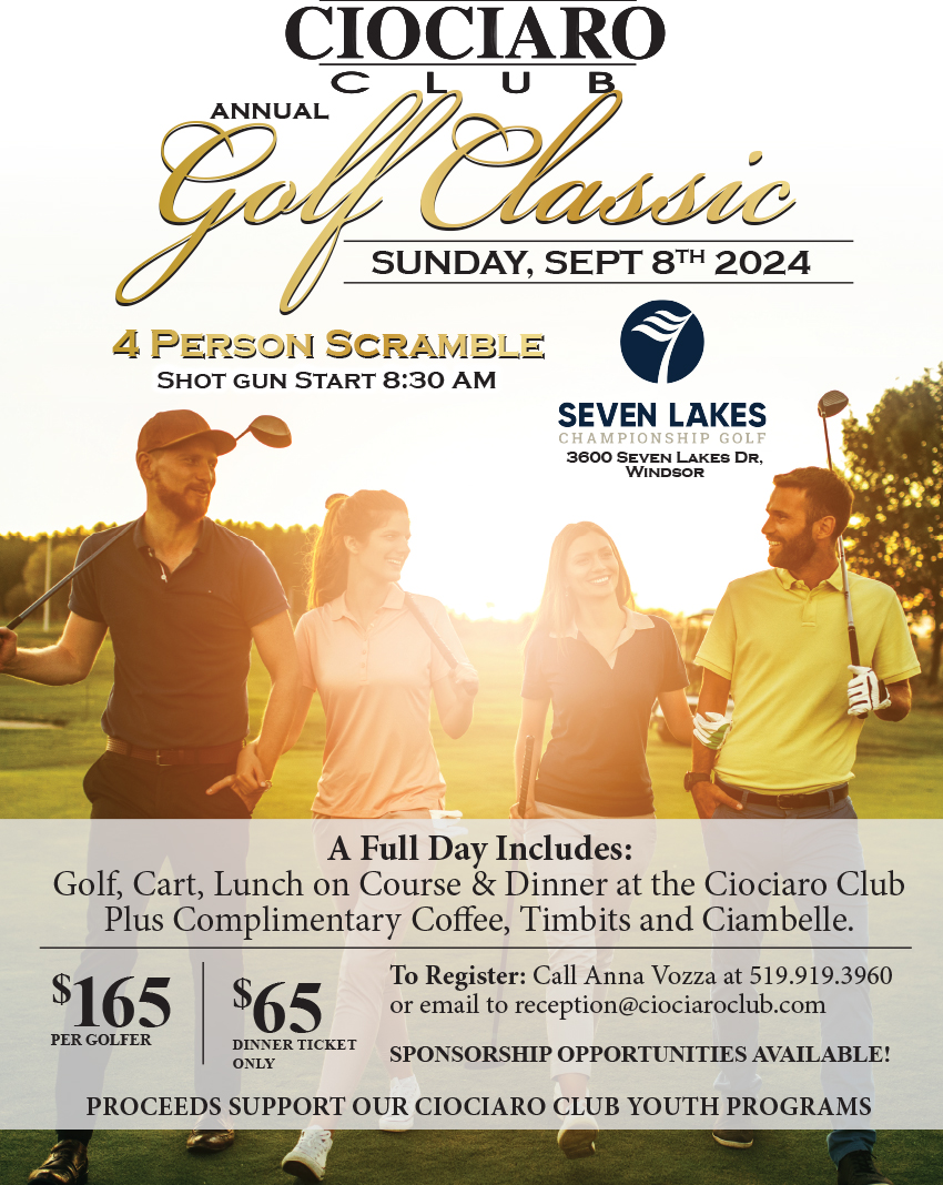 Ciociaro Club Annual Golf Classic 2024